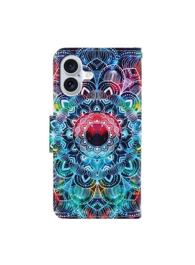 S-TOP Case For iPhone 16 Plus 3D Colored Drawing Flip Leather Phone Case - Image 3