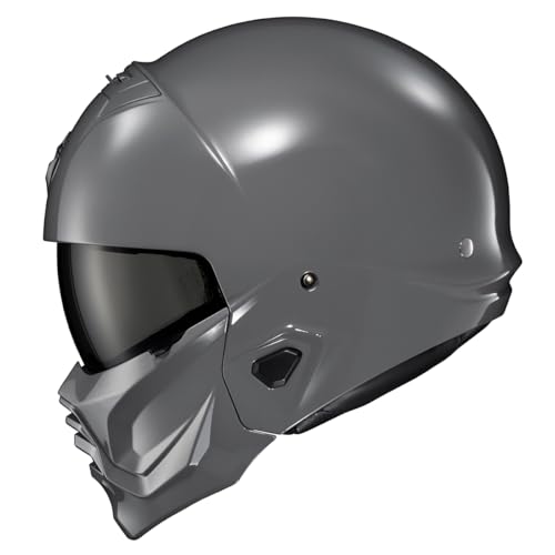 ScorpionEXO Covert 2 Open Face 34 Full Mode Motorcycle Helmet Bluetooth Ready Speaker Pockets Interchangeable Mouth Cover DOT Approved Solid Cement Grey 3XLarge - Image 3