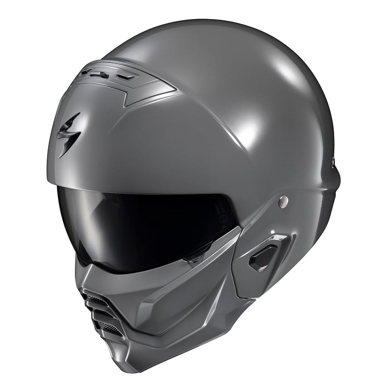 ScorpionEXO Covert 2 Open Face 34 Full Mode Motorcycle Helmet Bluetooth Ready Speaker Pockets Interchangeable Mouth Cover DOT Approved Solid Cement Grey 3XLarge - Image 2
