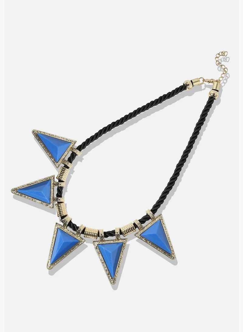 SOHI Gold Plated Designer Stone Party Necklace For Women