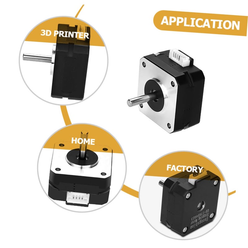 PartyKindom Phase Stepper Motor Kit عالي الاستقرار منخفض الضوضاء سهل التركيب للطابعات - Image 4