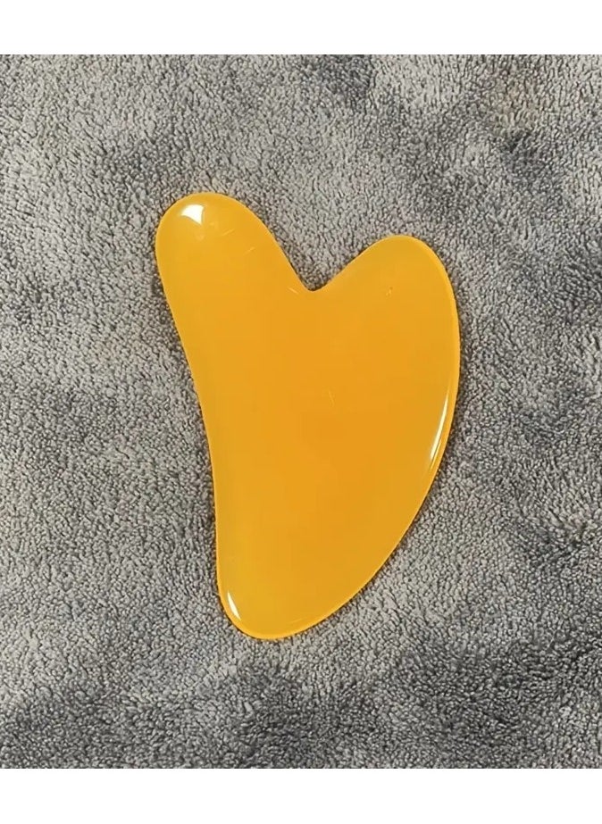 ORiTi Heart Shaped Gua Sha Board Resin Body Massager for Wrinkle Removal andSkin Care - white  - Image 2