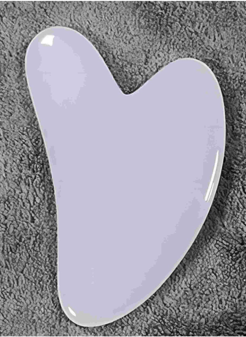 ORiTi Heart Shaped Gua Sha Board Resin Body Massager for Wrinkle Removal andSkin Care - white  - Image 1