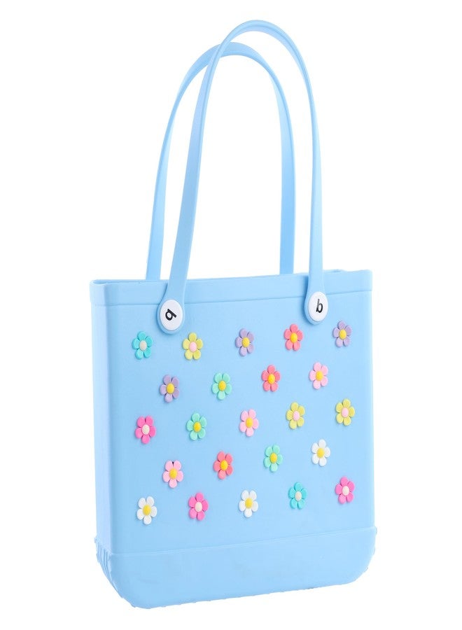 Vagocom 24Pcs Flower Charms Accessories for Bogg Bag, 8 Colors and 3 of Each Color,1inch/2.5cm Insert Decorative for Simply Southern Tote,Simple Modern Handbag and Rubber Beach Bag - Image 2
