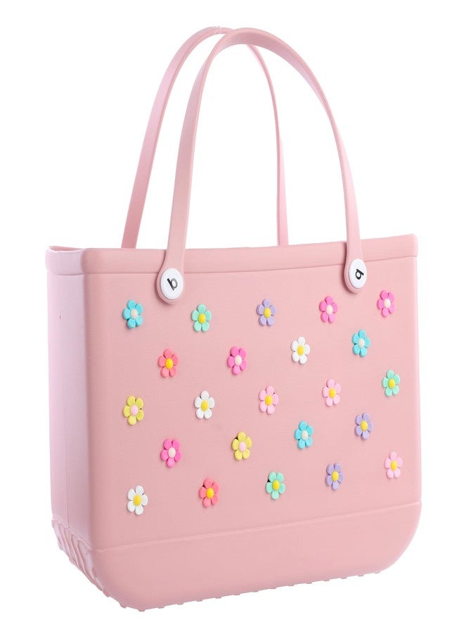 Vagocom 24Pcs Flower Charms Accessories for Bogg Bag, 8 Colors and 3 of Each Color,1inch/2.5cm Insert Decorative for Simply Southern Tote,Simple Modern Handbag and Rubber Beach Bag - Image 3
