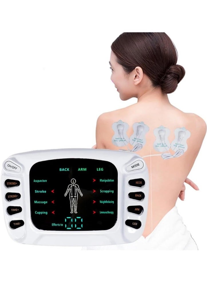 Plan A Multifunctional Electric Pain Relief Massager - EMS Digital Muscle Stimulator with Acupuncture Technology, Physiotherapy Device for Relaxation, Blood Circulation, Muscle Pain Relief  - Image 1