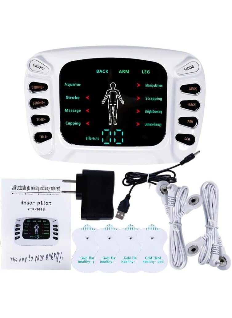 Plan A Multifunctional Electric Pain Relief Massager - EMS Digital Muscle Stimulator with Acupuncture Technology, Physiotherapy Device for Relaxation, Blood Circulation, Muscle Pain Relief  - Image 2
