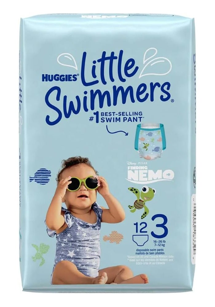Huggies Little Swimmers Swim Pants Diaper, Size Small - Image 1