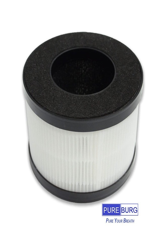 PUREBURG فلاتر بديلة من بيوربيرغ متوافقة مع جهاز تنقية الهواء هيموكس AP01 H01، عبوة من قطعتين، فلتر H13 HEPA ثلاثي المراحل، فلتر كربون نشط، فلتر 2 في 1 لتنقية الهواء من الغبار والمركبات العضوية المتطايرة - Image 4