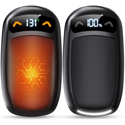 KYEKIO Rechargeable Hand Warmer 2Pack, AI Chips Electric Hand Warmers with LED Display, 3 Temps Portable Magnetic Handwarmers, Pocket-Sized Electronic Hand Warmers for Women, Man, Camping, Hunting, Christmas - Image 1