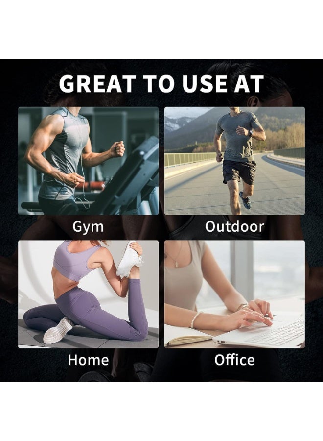 مسدس تدليك عضلي محمول مع 4 رؤوس قابلة للتبديل – تدليك عميق للعضلات - Image 5