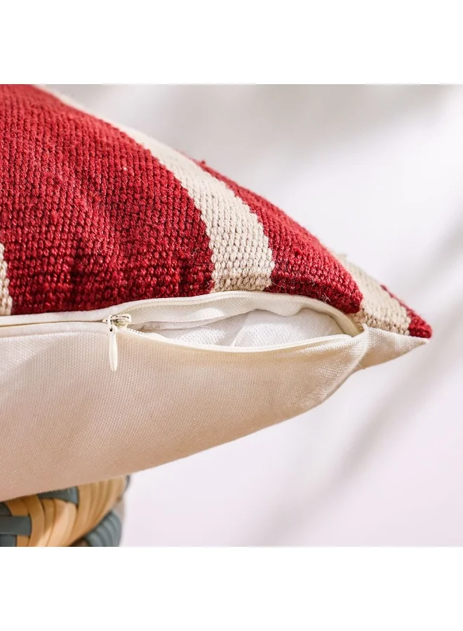 DANUBE HOME Outdoor Woven Cushion | Patio Throw Pillow Winter Garden Farmhouse Decor Outdoor Furniture | Decorative Pillows For Outdoor Seating Chair Sofa Swings 45X45cm-Multi Color 231202708926