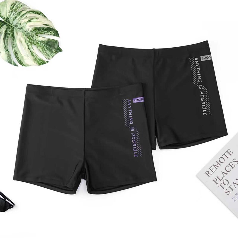 New Men''s Swimming Trunks, Anti-Embarrassment Adult Swimming Trunks, Large Size, Loose Fit, Professional Quick-Dry Boxer Swimming Trunks for Men - Image 5