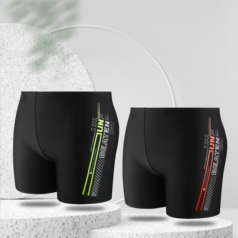 New Men''s Swimming Trunks, Anti-Embarrassment Adult Swimming Trunks, Large Size, Loose Fit, Professional Quick-Dry Boxer Swimming Trunks for Men - Image 2