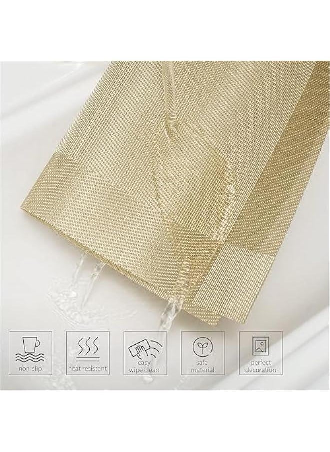 HOOKOR 12 Pcs Heat Resistant Placemats, Dining Room Table Mats, Protect Surfaces, Woven Placemat Setting for Dinner, Washable Vinyl Food Grade Mat (22-05-12p)  - Image 2