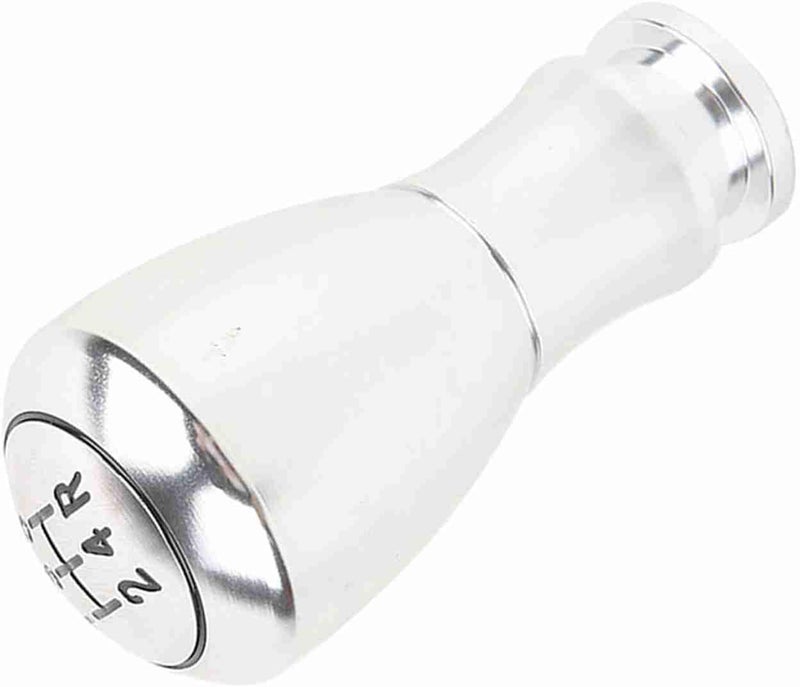 Universal 5 Speed Gear Stick Shift Knob, Aluminum Alloy Manual Automatic Transmission Shifter Lever Knob with 3 Rubber Gaskets for Cars Trucks (Silver) - Image 4