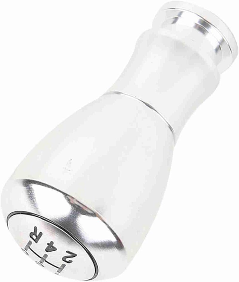 Universal 5 Speed Gear Stick Shift Knob, Aluminum Alloy Manual Automatic Transmission Shifter Lever Knob with 3 Rubber Gaskets for Cars Trucks (Silver) - Image 5