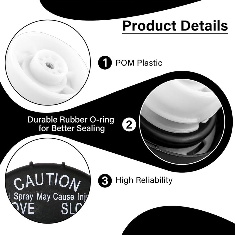 TESHITVLOG Gas Cap, Fuel Cap Fit For Chevrolet GMC Buick Cadillac Vehicles, Replaces GT195 22591476 Fuel Tank Filler Cap Anti topple design - Image 3