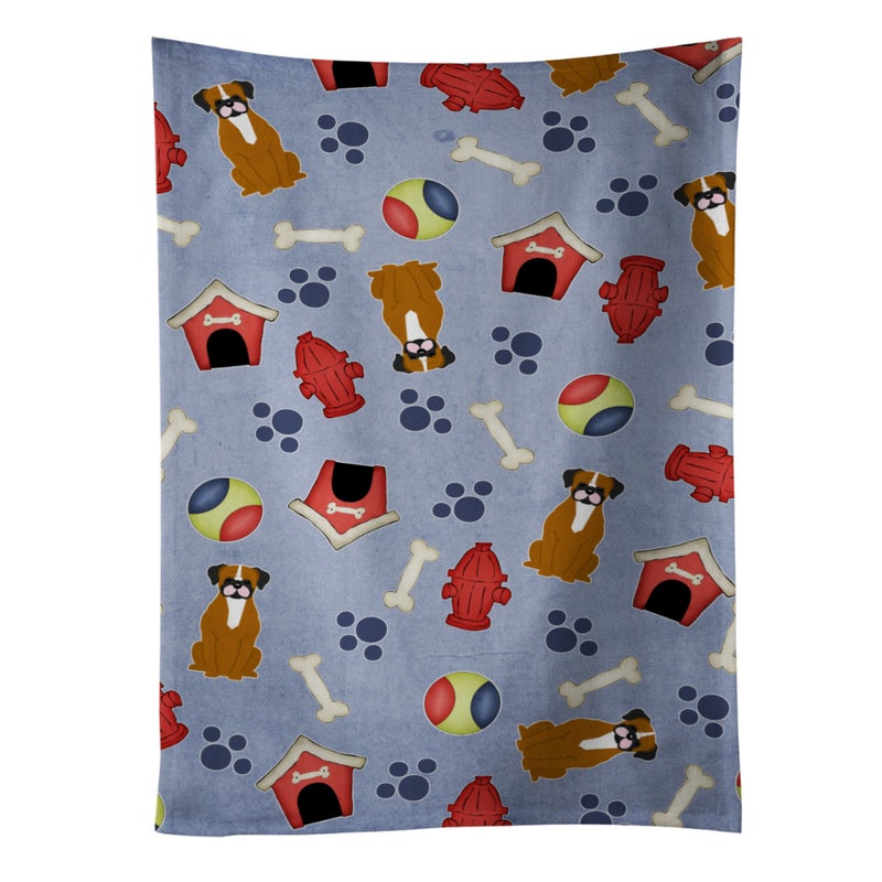 Caroline's Treasures ""Caroline's Treasures BB2729KTWL Dog House Flashy Fawn Boxer Kitchen Towel  25"""" x 15""""  Multicolor""