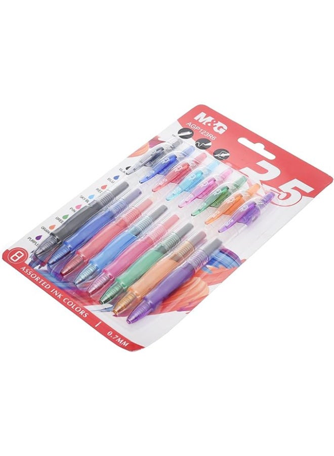 M&G Generation 8 Pen Set, Vibrant Writing, Smooth Ink, 8 Assorted Colors - Image 3