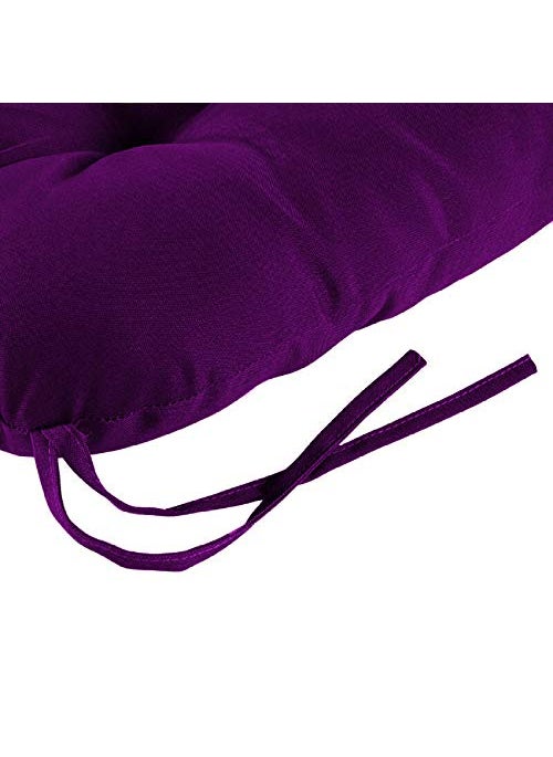 Mom's Moon Moms Moon Multi use Chair PadBack SupportChair Cushion for Rocking Chair Wooden Swing Chair Home Office Chair Indoor and Outdoor Setting Pack of 2 40 X 40 Cm Purple  - Image 4