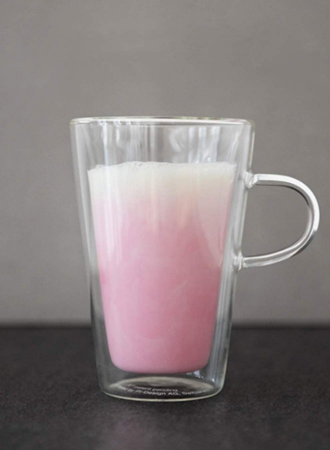 NIBEMINENT 2-Piece Canteen Glass With Handle Set Clear - Image 2