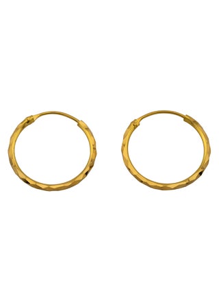 Facet 22K Gold Hoop Earrings - pzsku/ZDCC130E5F0AA00FB383DZ/45/_/1724927867/ab2d6294-baee-418e-a2dd-b4ee4f1fd9e6