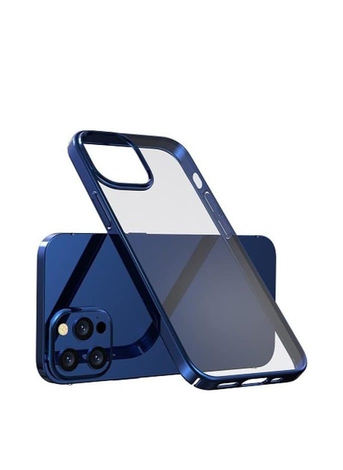 devia - iPhone 12 Pro Case by Devia Transparent Drop and Scratch Resistant The protective case is specially designed to withstand drops from a height of up to 1.2 meters in blue color - Image 1