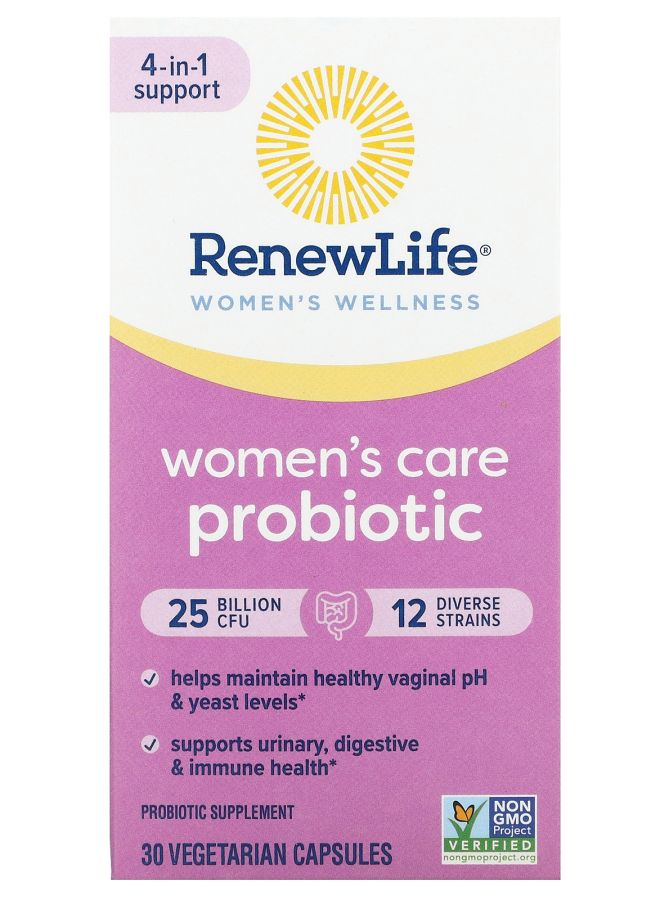Renew Life Women's Care Probiotic 25 Billion CFU 30 Vegetarian Capsules