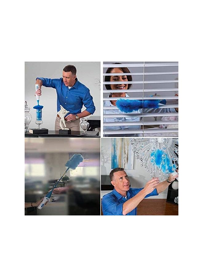 promass Spin Duster Motorized Dust Wand, Electric Feather Home Clean Brush - Image 5