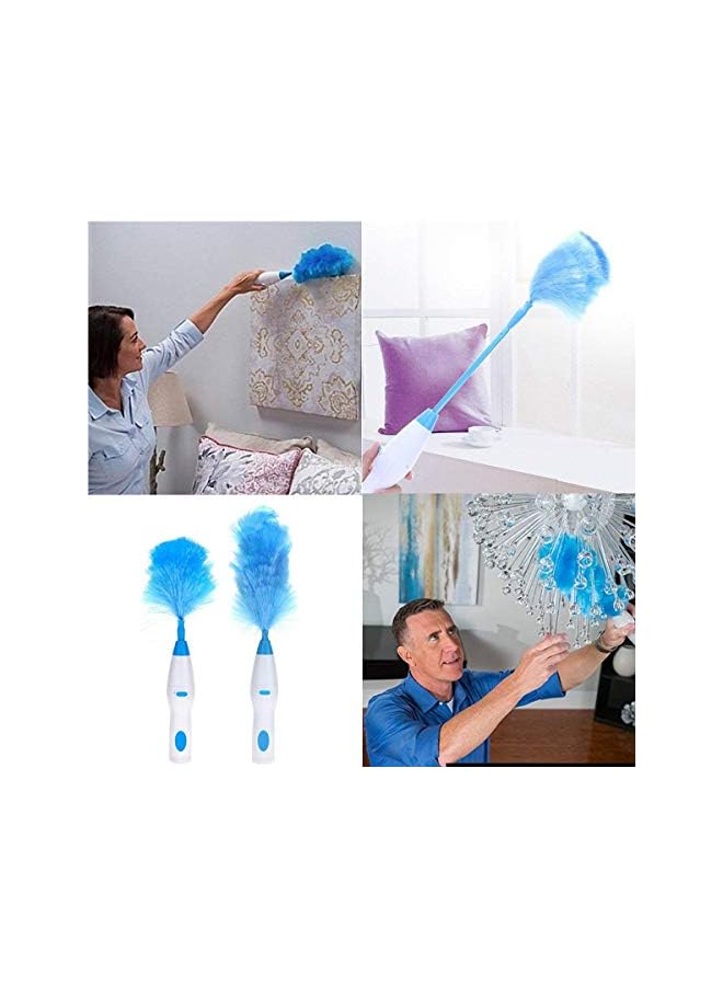 promass Spin Duster Motorized Dust Wand, Electric Feather Home Clean Brush - Image 2