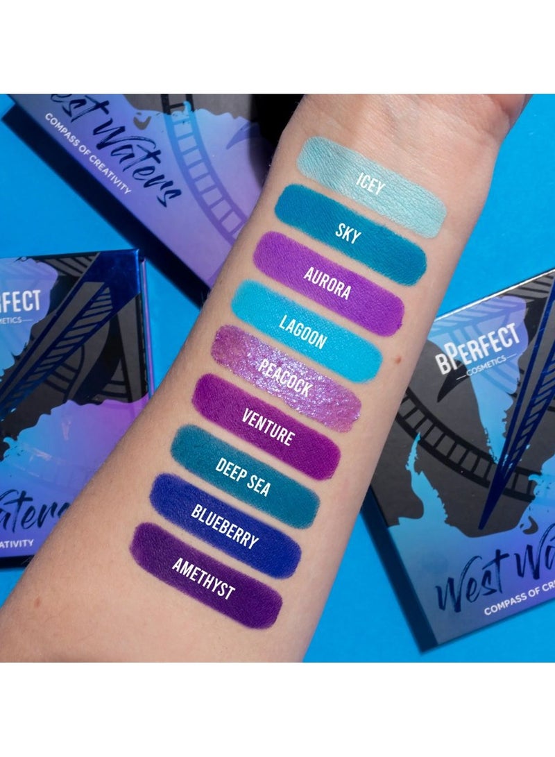 بي بيرفيكت بوصلة الإبداع المثالية - مجموعة ظلال العيون الرباعية - لوحة ظلال العيون ويست ووترز 110 جرام - Image 2