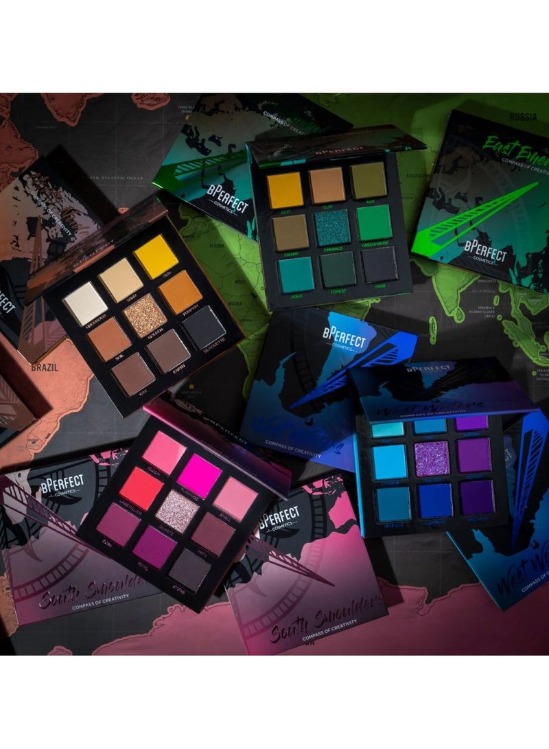 بي بيرفيكت بوصلة الإبداع المثالية - مجموعة ظلال العيون الرباعية - لوحة ظلال العيون ويست ووترز 110 جرام - Image 4