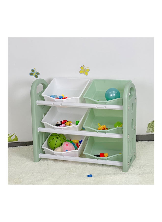 Home Box Iris Delta 3-Tier Toy Organiser with 6 Boxes 77 x 67 x 32 cm  - Image 1