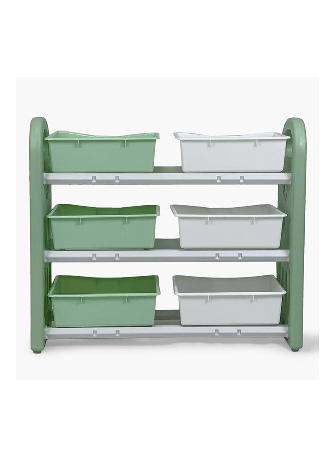 Home Box Iris Delta 3-Tier Toy Organiser with 6 Boxes 77 x 67 x 32 cm  - Image 4