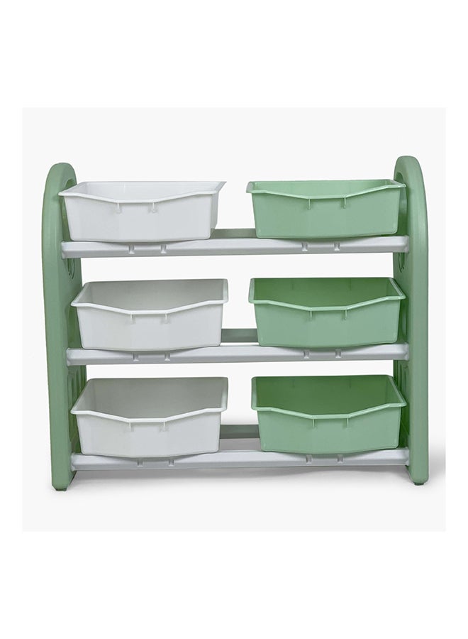 Home Box Iris Delta 3-Tier Toy Organiser with 6 Boxes 77 x 67 x 32 cm  - Image 3