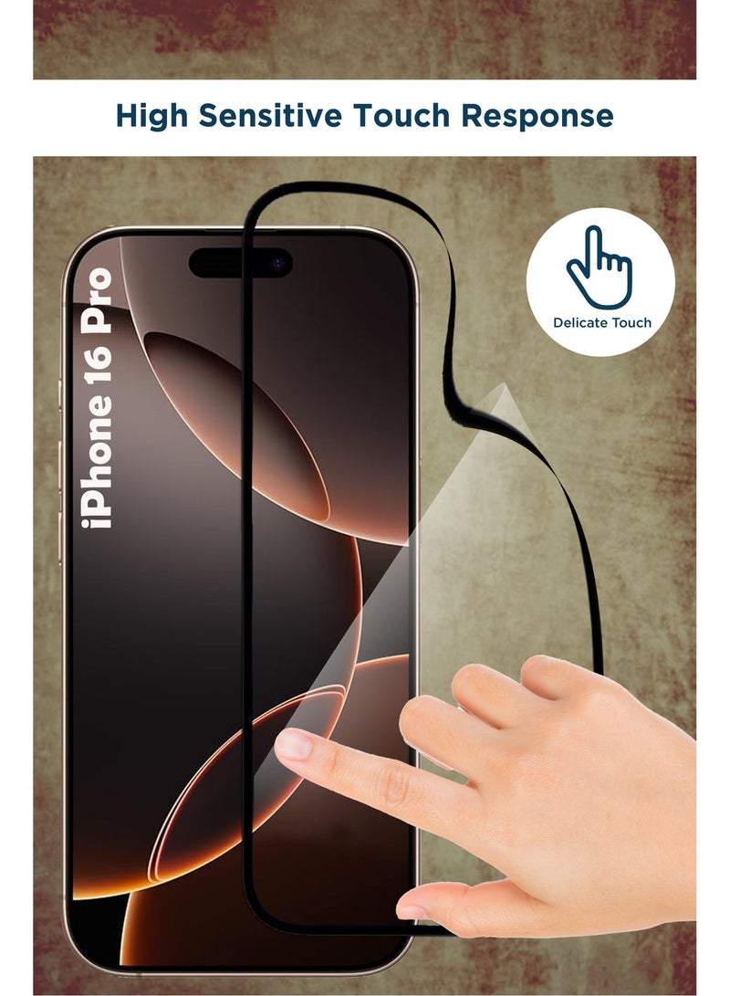 HD Ceramic Flexible Clear Glass For iPhone 16 Pro - Image 2
