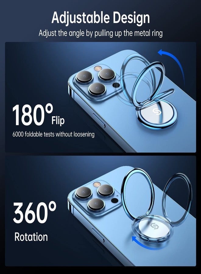 Syncwire Mobile Phone Ring Smartphone Finger Holder - 360 Degree Rotation Universal Ring Holder Ring Holder Smartphone Finger Holder Mobile Phone Holder for iPhone iPad Samsung Huawei and More - Blue - Image 2