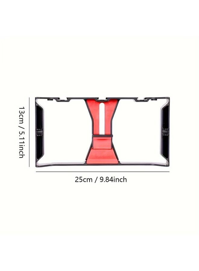 حامل ثلاثي المحاور أسود مثبت جيمبال حامل ثلاثي القوائم محمول لتصوير فيديو الهاتف مدونة الفيديو - Image 3