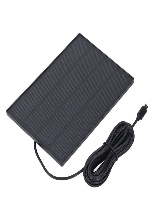 5W 5V Solar Panel for Security Camera IP66 Water Proof Outdoor Wireless Camera Charger with Micro USB Type C Interface - Image 4
