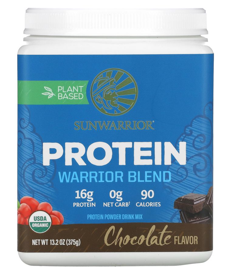 Sunwarrior Warrior Blend Protein Chocolate 13.2 oz (375 g)