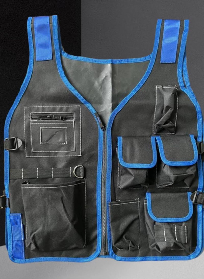 GGOOT Tool Vest Electrician Multi Pockets Hardware Tool Storage Bag Adjustable Electrician Work Vest Work Vest for Home  - Image 5