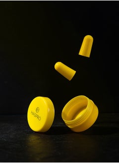 HASPRO HASPRO [50 PAIRS] Eco-Friendly Bulk Pack, Ultra Soft Foam Earplugs in GIGA Tube with Carry Case, Best Earplugs for Noise Canceling, Snoring, Work, DIY, Noise Reduction SNR 38dB (Yellow)  - Image 3
