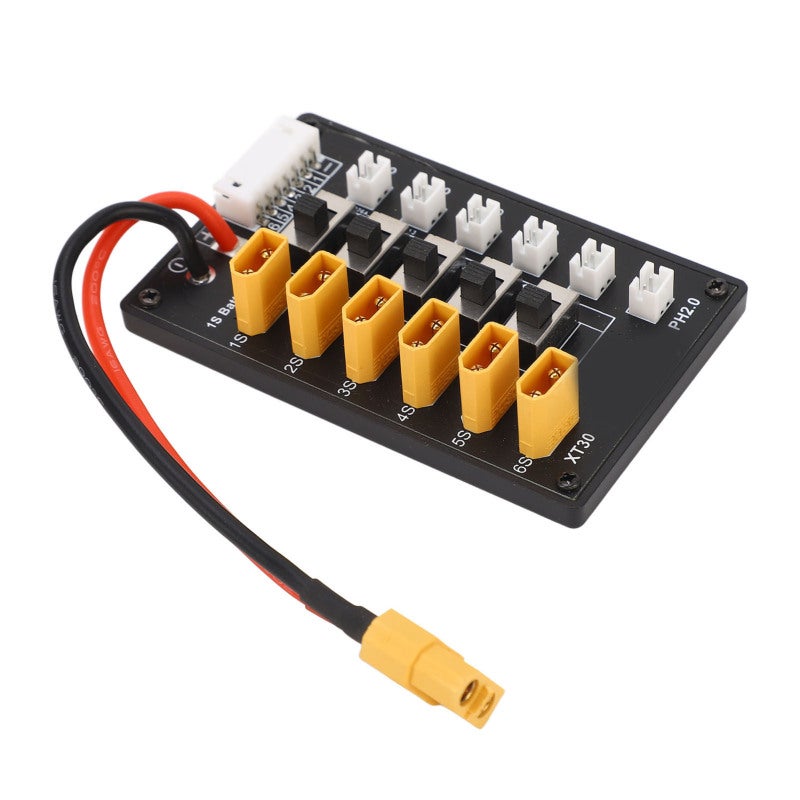 1S Lipo Series Charging Board XT30 PH2.0 Balanced Charging Solution - 4A Max Current Safe Efficient Design for 1-6 Batteries Simultaneous Charging - Image 2