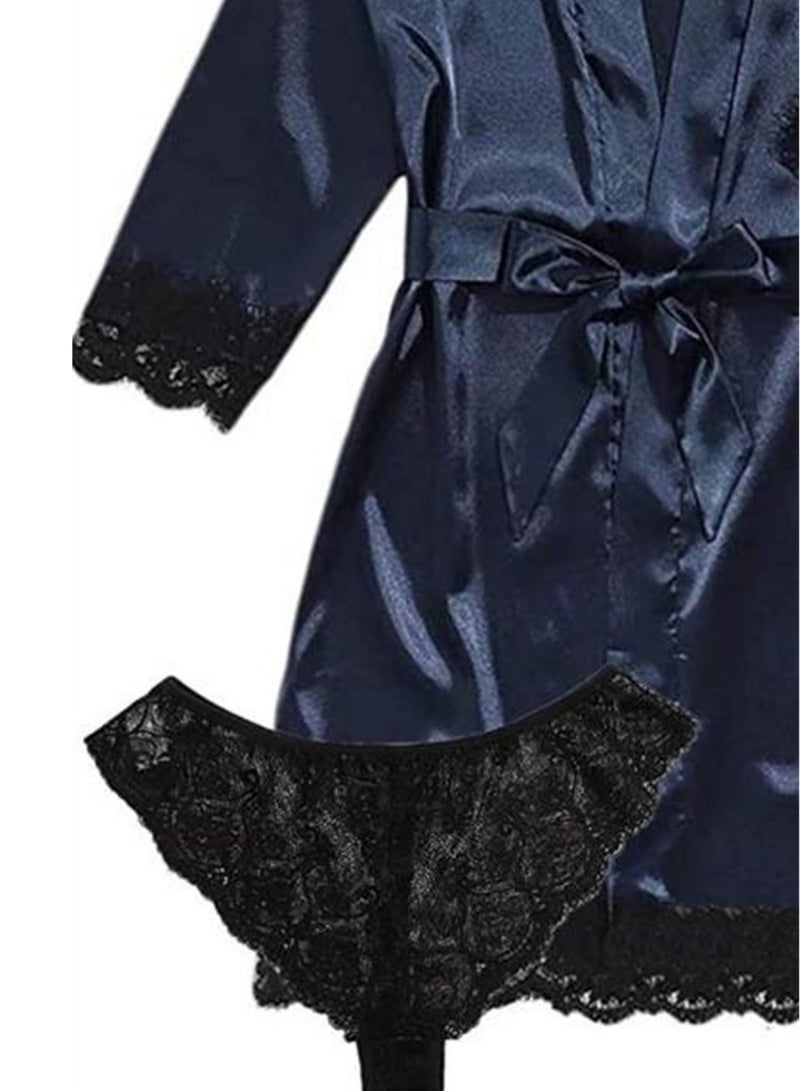 4pcs pajamas women's home pajamas lace pajamas set  - Image 2