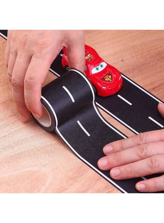 2 Rolls Black White Road Track Tape 1 9 Inch X 5 5 Yard Repositionable Paper - Image 5