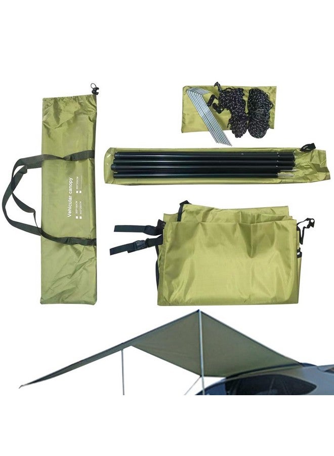 Proberos خيمة شمسية قابلة للطي من بروبيروس® للسيارة 118x78 بوصة، لون أخضر عسكري، حماية من الأشعة فوق البنفسجية UPF 50+ مع حقيبة تخزين للتخييم والسفر والمغامرات الخارجية - Image 1