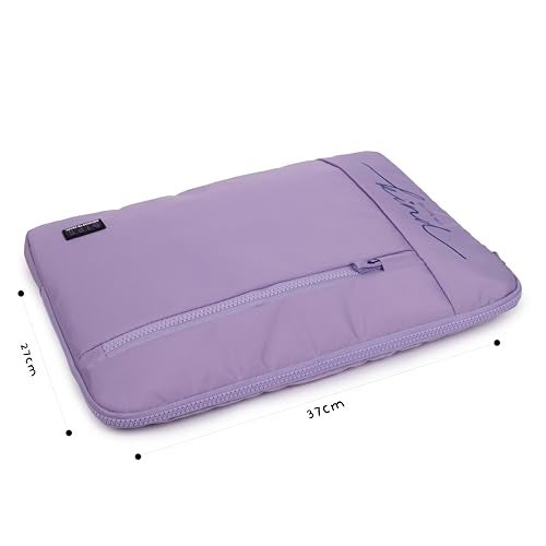 QIPS 14.5-Inch Laptop Sleeve Cover | Slim Water-Resistant Protective Case with Front Pocket for Mac, Dell, HP, Lenovo, Asus & Acer (Lavender). - Image 5