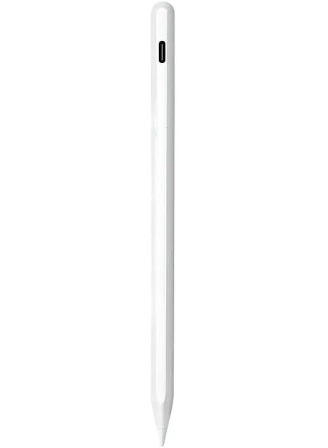 Double B traders Universal Active Stylus Pen Quick Charge Palm Rejection Tilt Sensor Stylus Pen Pencil for Apple iPad/Pro/Air/iPhone/iOS Android Microsoft Samsung Lenovo Tablets Writing Drawing (White) - Image 1