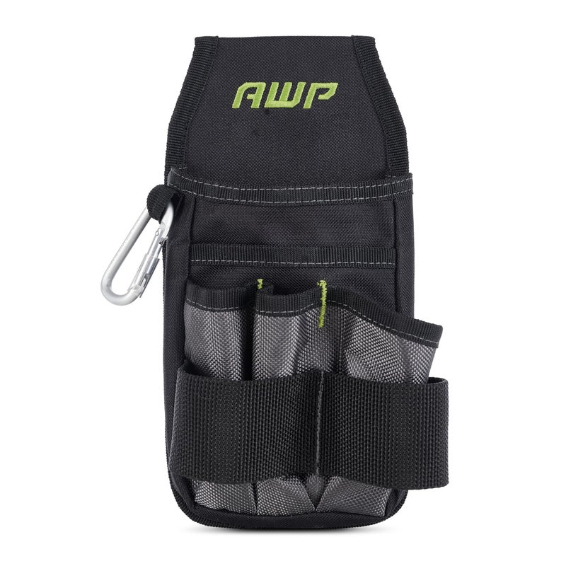 AWP Premium Tool Pouch Multi-Pocket Organizer for Electricians, Professional Tool Box for Efficient Organization, Black, 7 Pocket | L-804-1 - Image 1
